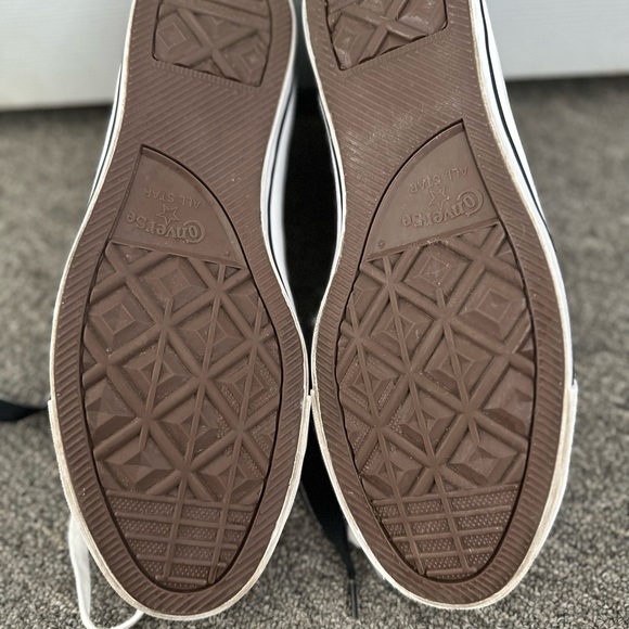 Converse All-Star Black with Silver Glitter Two-Tone Shoes - Picture 6 of 8